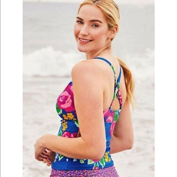 Matilda Jane Floral Tankini Swim Top - Size- XS - Picture 8 of 10